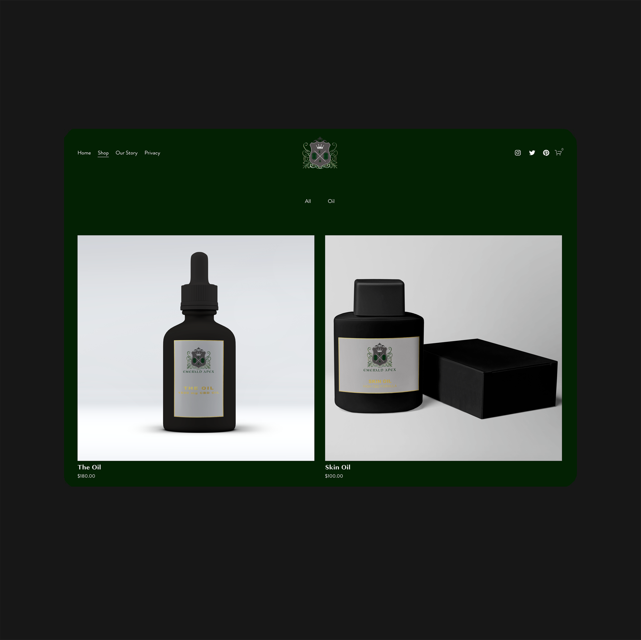 Emerald Apex Website
